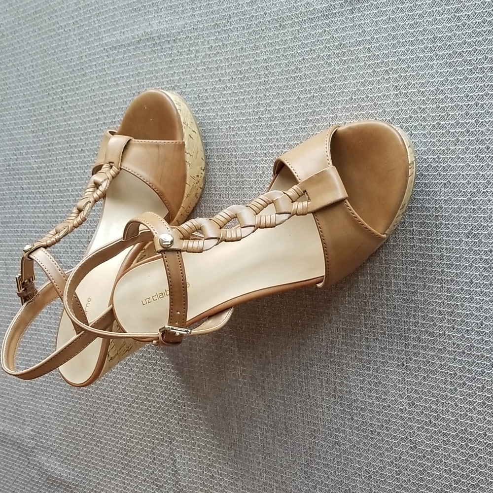 Liz Claiborne espadrilles sandals - heal is 3 1/4" high